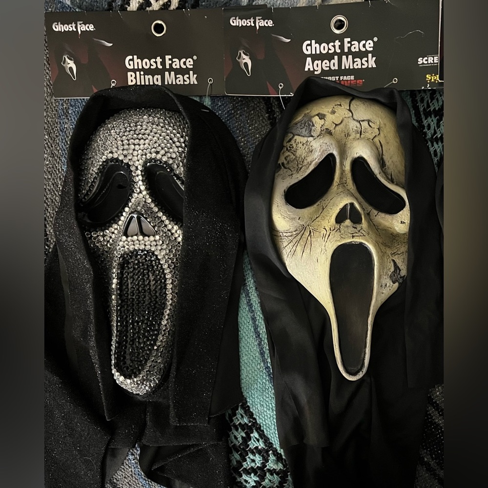 Ghostface Bejeweled and Aged Masks bundle